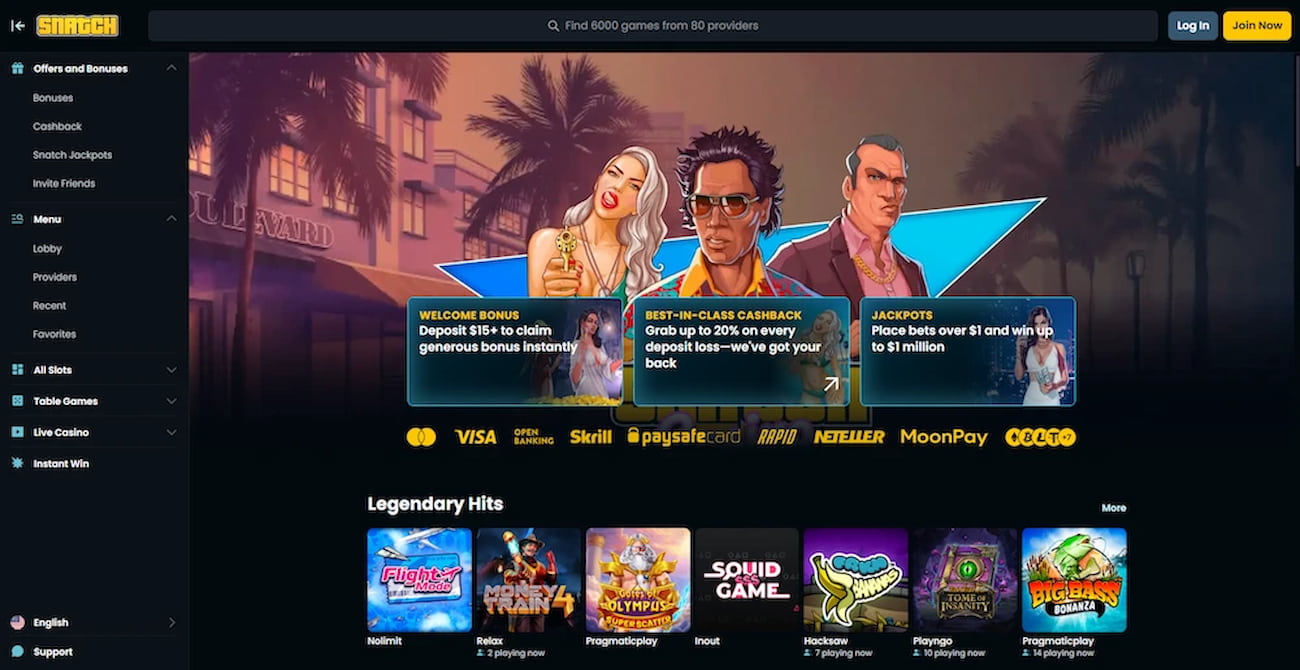 Snatch Casino Terms Explained